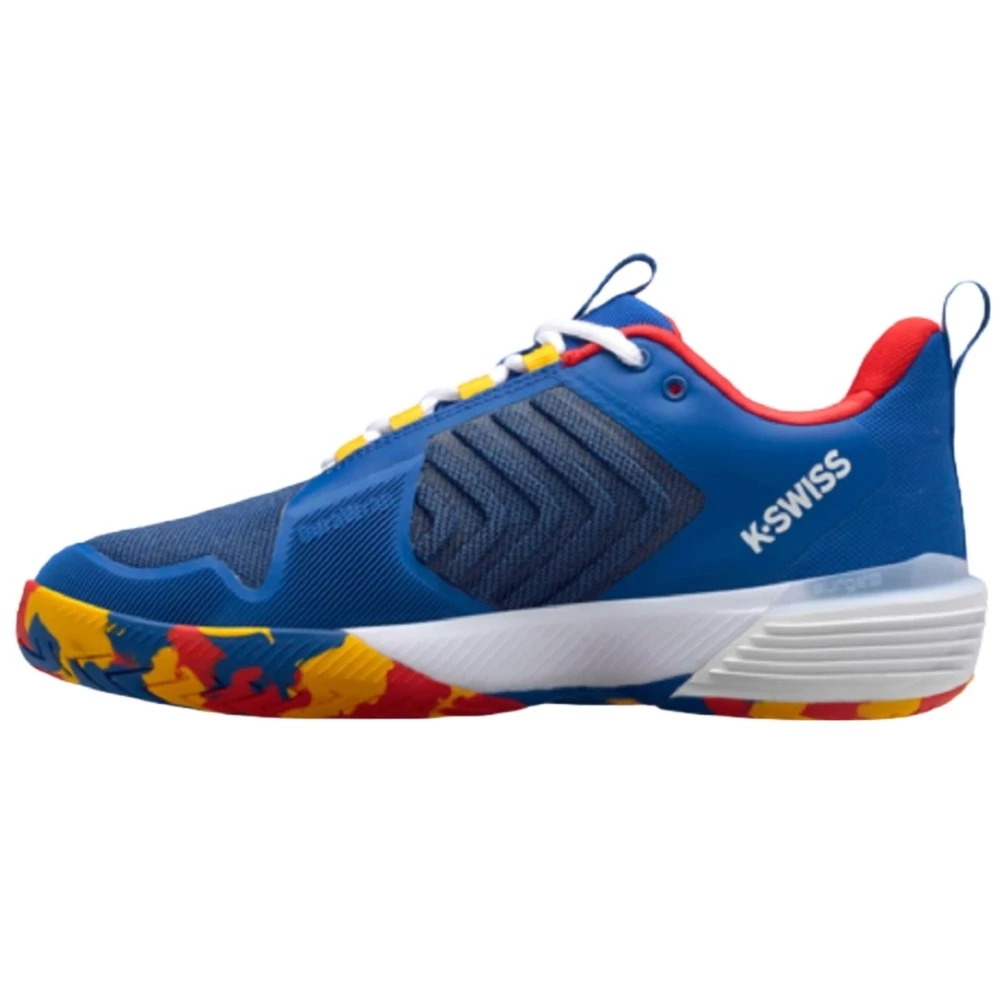 K-Swiss Men’s Ultrashot 3 Tennis Shoes (Classic Blue/Berry Red/Lemon Chrome) 4 K-Swiss Men’s Ultrashot 3 Tennis Shoes (Classic Blue/Berry Red/Lemon Chrome) - Image 2
