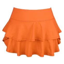 DUC Belle Women’s Tennis Skirt (Orange) [SALE]