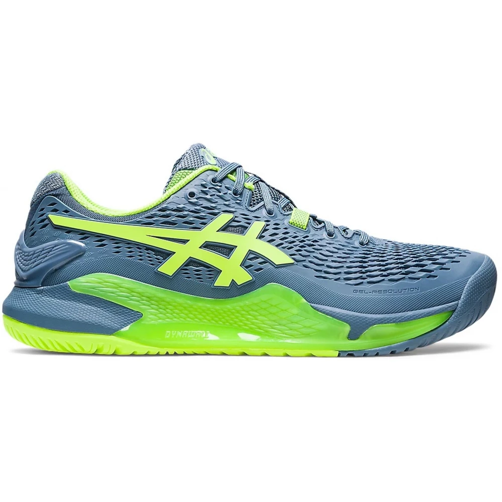 Asics Men’s Gel-Resolution 9 Tennis Shoes (Steel Blue/Hazard Green) 3 Asics Men’s Gel-Resolution 9 Tennis Shoes (Steel Blue/Hazard Green)