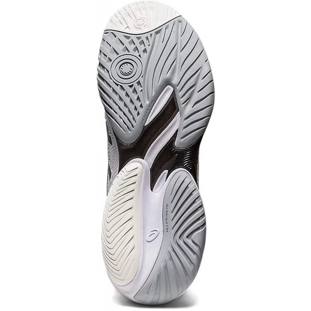 Asics Men’s Court FF 3 Tennis Shoes (White/Black) - Image 3