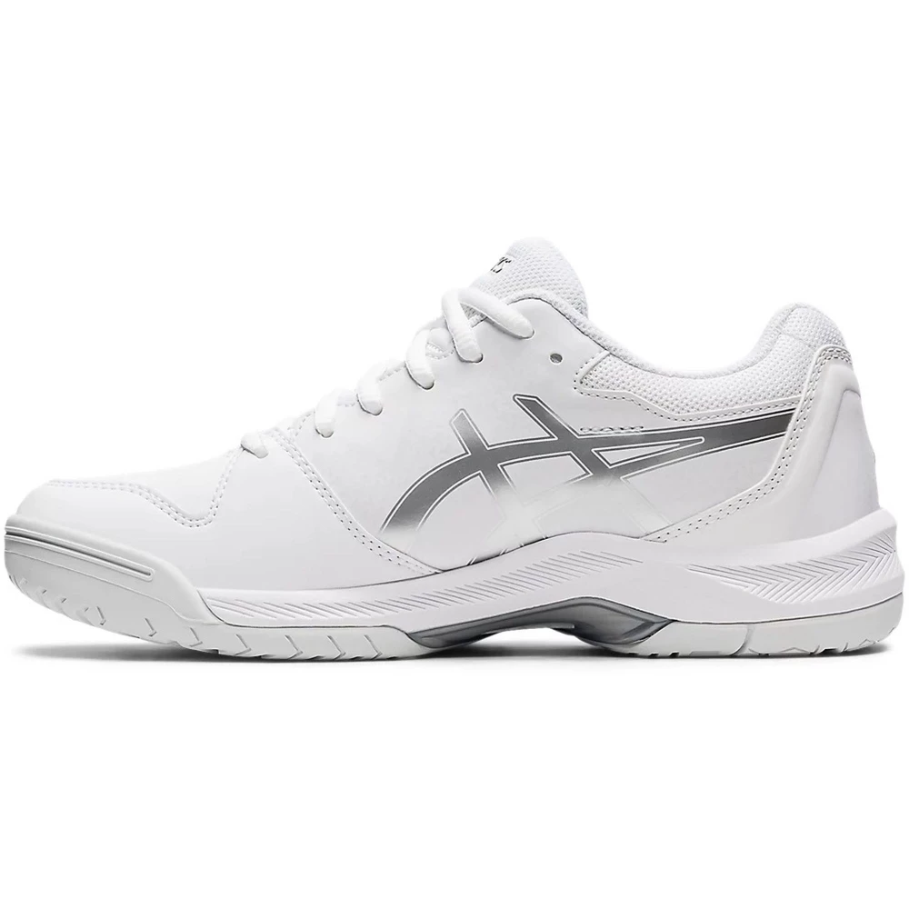 Asics Women’s Gel Dedicate 7 Tennis Shoes (White/Pure Silver) - Image 2