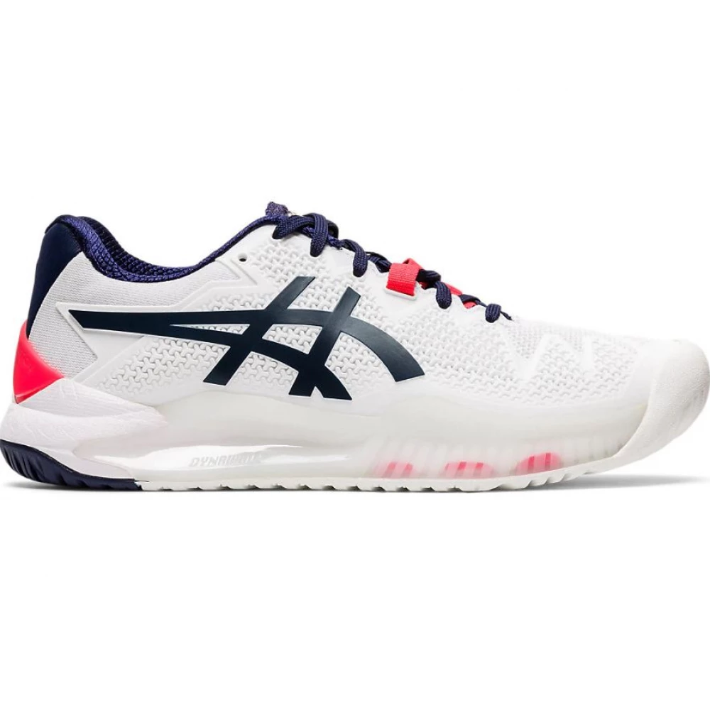 Asics Women’s Gel Resolution 8 WIDE Tennis Shoes (White/Peacoat)