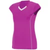 Augusta Women’s Blash Short Sleeve Tennis Jersey (Pink)