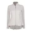 Sofibella Women’s Peplum Tennis Jacket (White) -Tecnifibre Shop 1651 white front 1000 1000