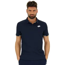 Lotto Men’s Squadra Tennis Polo (Navy Blue)