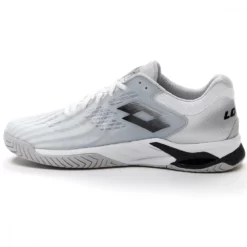Lotto Men’s Mirage 100 Speed Tennis Shoes (White/Black/Metal Silver) 6 Lotto Men’s Mirage 100 Speed Tennis Shoes (White/Black/Metal Silver) -Tecnifibre Shop 210732 1EM lotto mens mirage 100 speed tennis shoes white black silver metal left 1000 1000