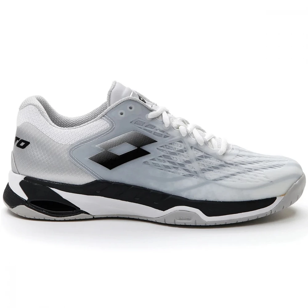 Lotto Men’s Mirage 100 Speed Tennis Shoes (White/Black/Metal Silver) 3 Lotto Men’s Mirage 100 Speed Tennis Shoes (White/Black/Metal Silver)