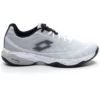 Lotto Men’s Mirage 300 II Clay Tennis Shoes (White/Black/Vapor Gray)