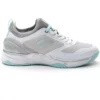 Lotto Women’s Mirage 200 Speed Tennis Shoes (White/Silver Metal 2/Blue Paradise)