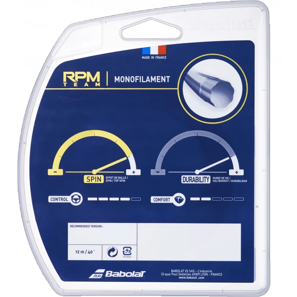 Babolat RPM Team Black 17g Tennis String (Set) - Image 2