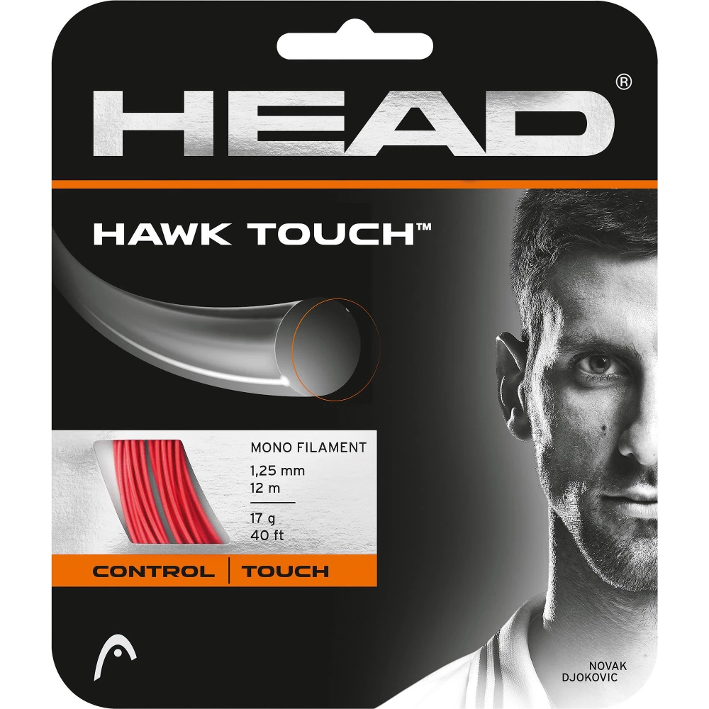 Head Hawk Touch 17g Tennis String, Red (Set) 3 Head Hawk Touch 17g Tennis String, Red (Set)