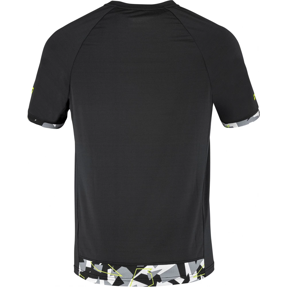Babolat Men’s Aero Crew Neck Tennis Tee (Black/Black) 4 Babolat Men’s Aero Crew Neck Tennis Tee (Black/Black) - Image 2