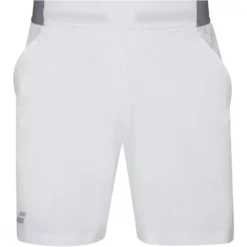 Babolat Men’s Compete Tennis Shorts W/ 7 Inch Inseam & Performance Polyester (White/White)