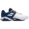 Babolat Men’s Propulse Blast AC Tennis Shoes (White/Dark Blue) -Tecnifibre Shop 30S22442 1069 Babolat Mens Propulse Blast AC Tennis Shoes White Dark Blue a 1000 1000