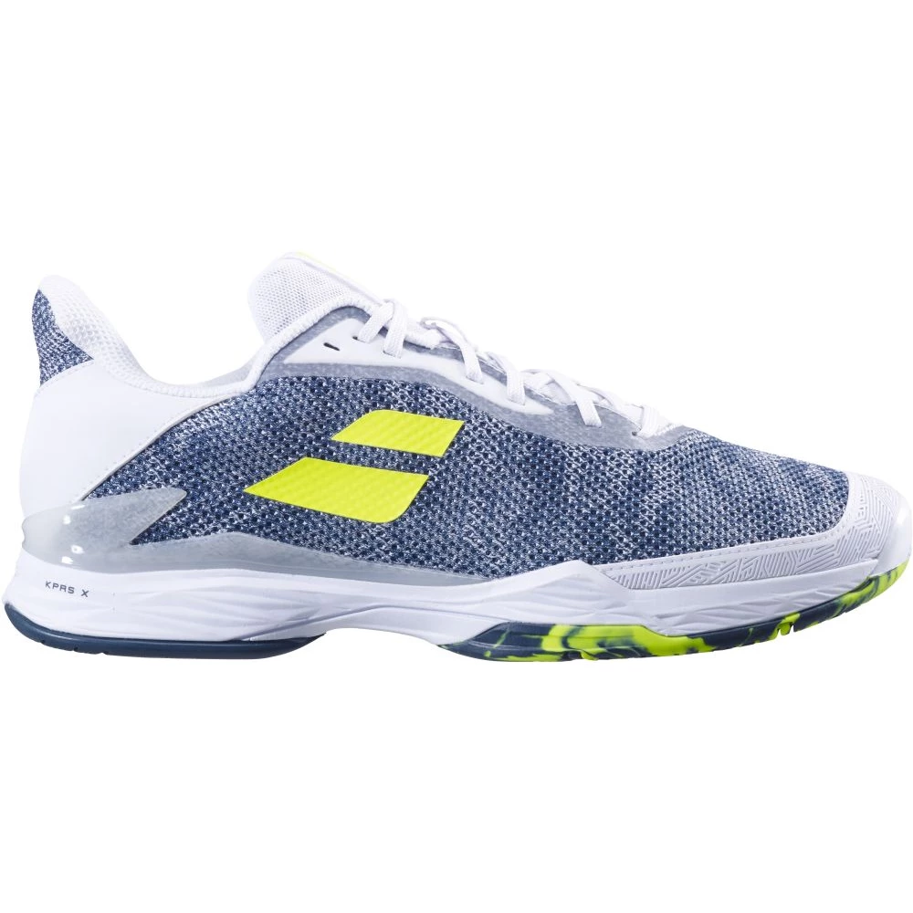 Babolat Men’s Jet Tere All Court Tennis Shoes (White/Dark Blue)