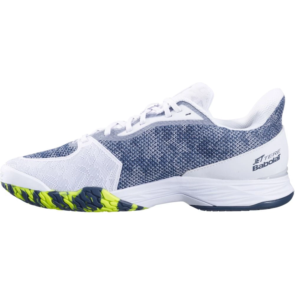 Babolat Men’s Jet Tere All Court Tennis Shoes (White/Dark Blue) - Image 2