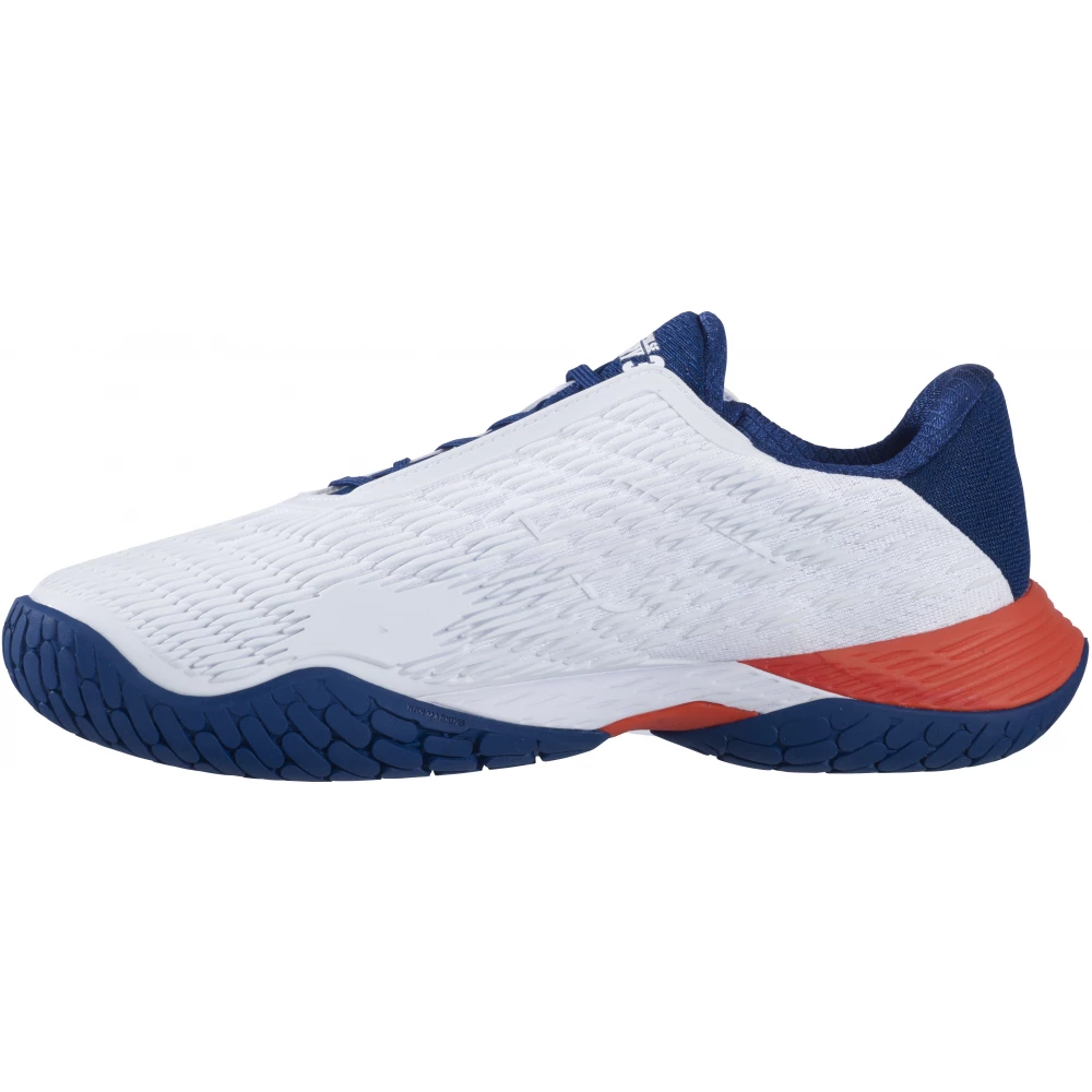 Babolat Men’s Propulse Fury 3 All Court Tennis Shoes (White/Estate Blue/Red) 4 Babolat Men’s Propulse Fury 3 All Court Tennis Shoes (White/Estate Blue/Red) - Image 2