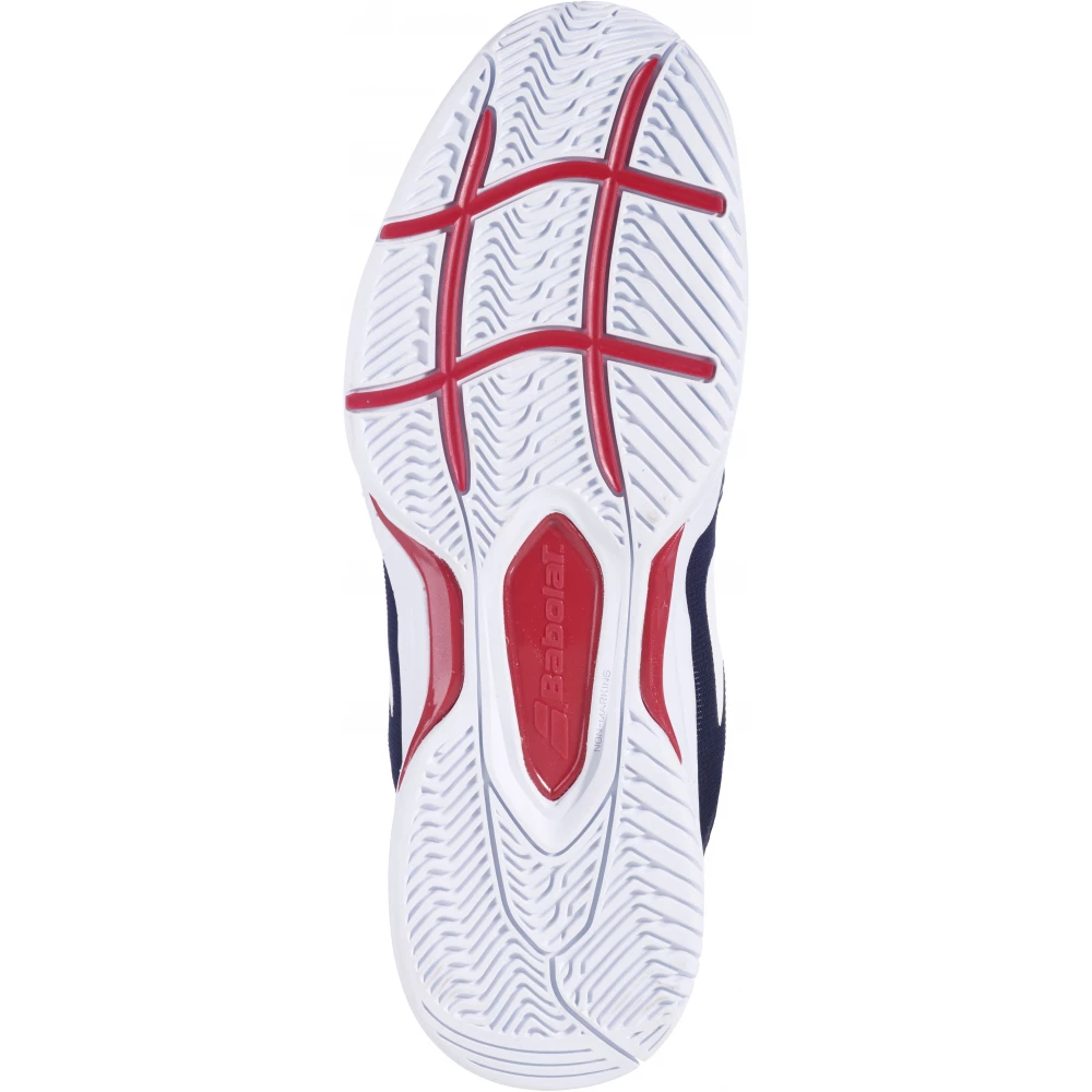 Babolat Men’s SFX3 All Court Tennis Shoes (Black/Poppy Red) - Image 3