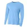 A4 Men’s Performance Long Sleeve Crew (Light Blue) 1 A4 Men’s Performance Long Sleeve Crew (Light Blue) -Tecnifibre Shop 4871 fl1 1000 1000