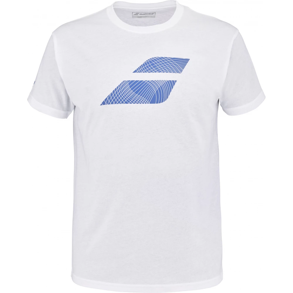 Babolat Men’s Exercise Big Flag Crew Neck Tennis Training Tee (Heather White) 3 Babolat Men’s Exercise Big Flag Crew Neck Tennis Training Tee (Heather White)