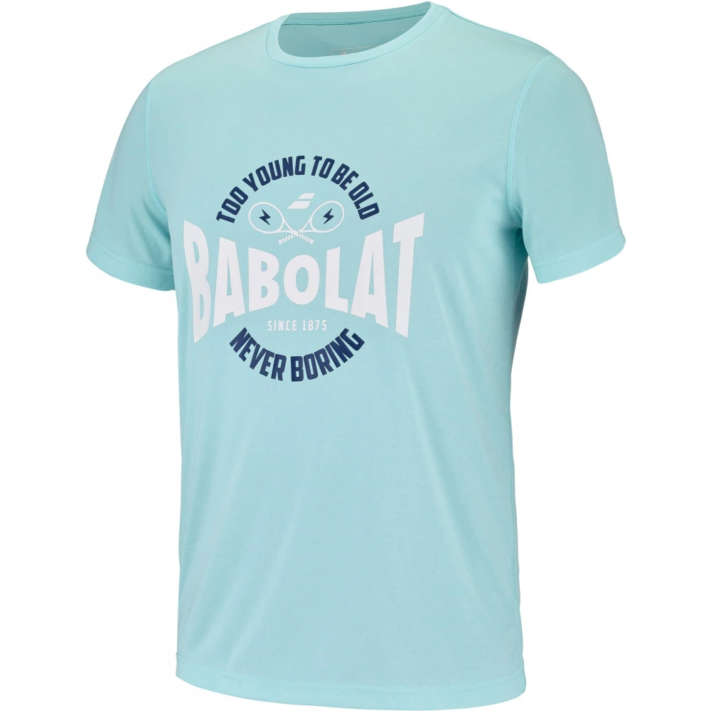 Babolat Men’s Exercise “Too Young To Be Old” Graphic Tennis Training Tee - Image 2