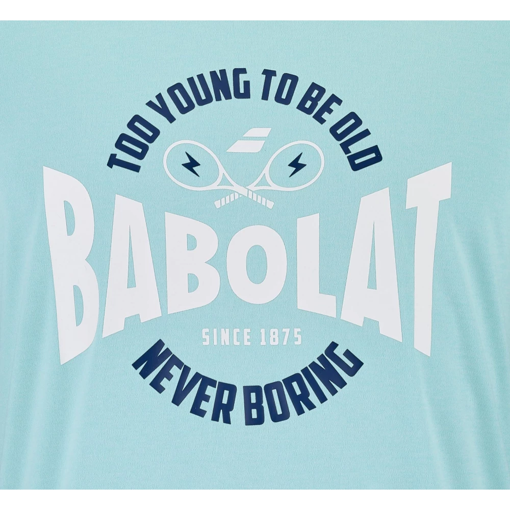 Babolat Men’s Exercise “Too Young To Be Old” Graphic Tennis Training Tee - Image 3