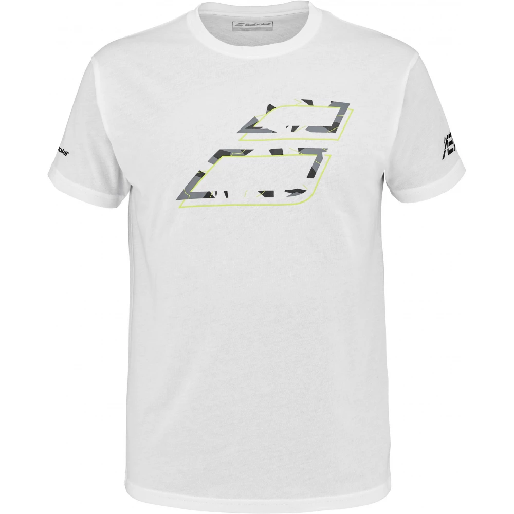 Babolat Men’s Aero Cotton Crew Neck Tennis Tee (Heather White/Grey) 3 Babolat Men’s Aero Cotton Crew Neck Tennis Tee (Heather White/Grey)