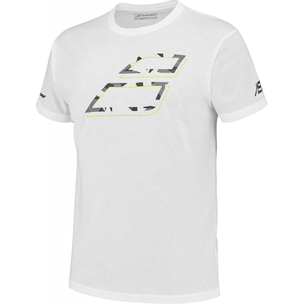 Babolat Men’s Aero Cotton Crew Neck Tennis Tee (Heather White/Grey) 5 Babolat Men’s Aero Cotton Crew Neck Tennis Tee (Heather White/Grey) - Image 3