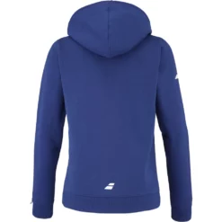 Babolat Women’s Exercise Hooded Tennis Training Sweatshirt (Estate Blue) -Tecnifibre Shop 4WTE041 4000 Babolat Womens Exercise Hooded Tennis Training Sweatshirt Estate Blue b 1000 1000