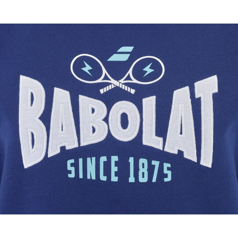 Babolat Women’s Exercise Hooded Tennis Training Sweatshirt (Estate Blue) - Image 3