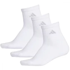 Adidas Women’s Cushioned II 3-Pack Quarter Socks(White)