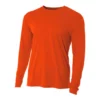A4 Men’s Performance Long Sleeve Crew (Orange) -Tecnifibre Shop 5494 fl1 1000 1000