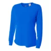 A4 Women’s Performance Long-Sleeve Crew Neck Shirt (Royal) -Tecnifibre Shop 5993 fl1 1 1000 1000