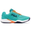 Fila Women’s Axilus 2 Energized Tennis Shoes (Ceramic/Vibrant Orange/Maritime Blue)