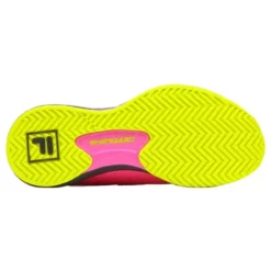 Fila Women’s Speedserve Energized Tennis Shoes (Pink/Safety Yellow/Black) -Tecnifibre Shop 5TM01779 656 fila womens speedserve energized tennis shoes pink safety yellow black sole 1000 1000