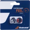 Babolat Custom Damp Feel Vibration Dampener X2 (Black/Red) 2 Babolat Custom Damp Feel Vibration Dampener X2 (Black/Red) -Tecnifibre Shop 700040 189 Babolat Feel Custom Damp Tennis Racquet Dampener x2 Blk Rd a 1000 1000