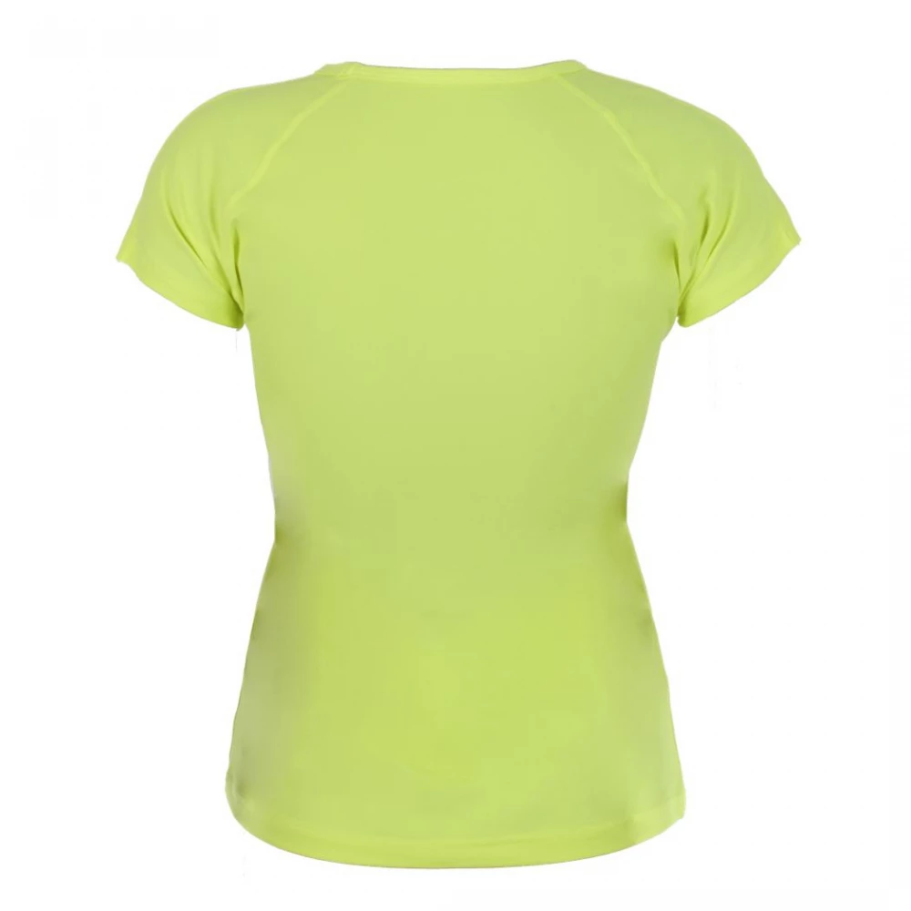 Sofibella Women’s Classic Mock Sleeve Tennis Top (Electric Yellow) 4 Sofibella Women’s Classic Mock Sleeve Tennis Top (Electric Yellow) - Image 2