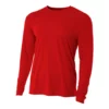 A4 Men’s Performance Long Sleeve Crew (Scarlet) -Tecnifibre Shop 7897 fl1 1000 1000