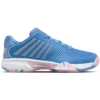 K-Swiss Junior Hypercourt Express 2 Tennis Shoes (Silver Lake Blue/White/Orchid Pink) -Tecnifibre Shop 86613 454 k swiss big kids hypercout express 2 silver lake white orchid pink right 1000 1000
