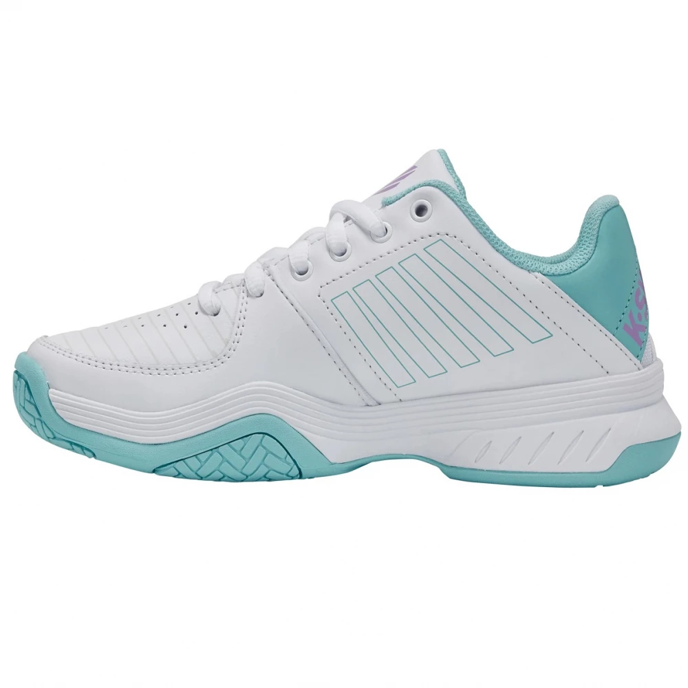 K-Swiss Women’s Court Express Tennis Shoes (White/Angel Blue/Sheer Lilac) 4 K-Swiss Women’s Court Express Tennis Shoes (White/Angel Blue/Sheer Lilac) - Image 2