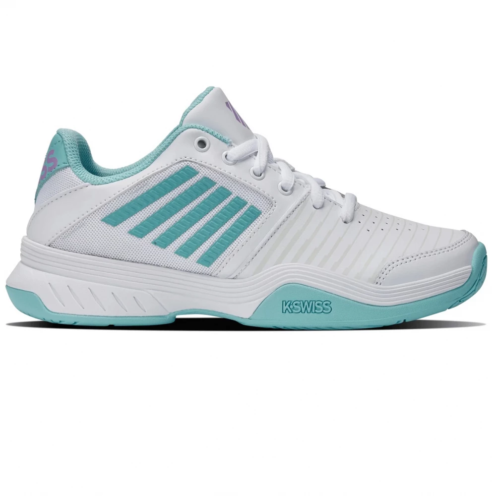 K-Swiss Women’s Court Express Tennis Shoes (White/Angel Blue/Sheer Lilac) 3 K-Swiss Women’s Court Express Tennis Shoes (White/Angel Blue/Sheer Lilac)