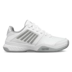 K-Swiss Women’s Court Express Sneaker (White/Highrise/Silver)