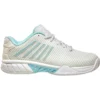 K-Swiss Women’s Hypercourt Express 2 Tennis Shoes (Vaporous Gray/White/Blue Glow)