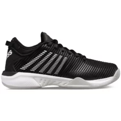 K-Swiss Women’s Hypercourt Supreme Tennis Shoes, Black/White/High-Rise