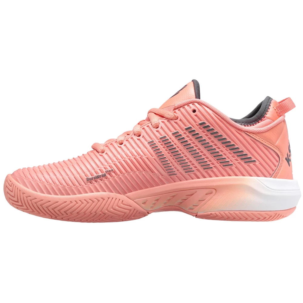 K-Swiss Women’s Hypercourt Supreme Tennis Shoes (Peach Amber/White/Asphalt) 4 K-Swiss Women’s Hypercourt Supreme Tennis Shoes (Peach Amber/White/Asphalt) - Image 2