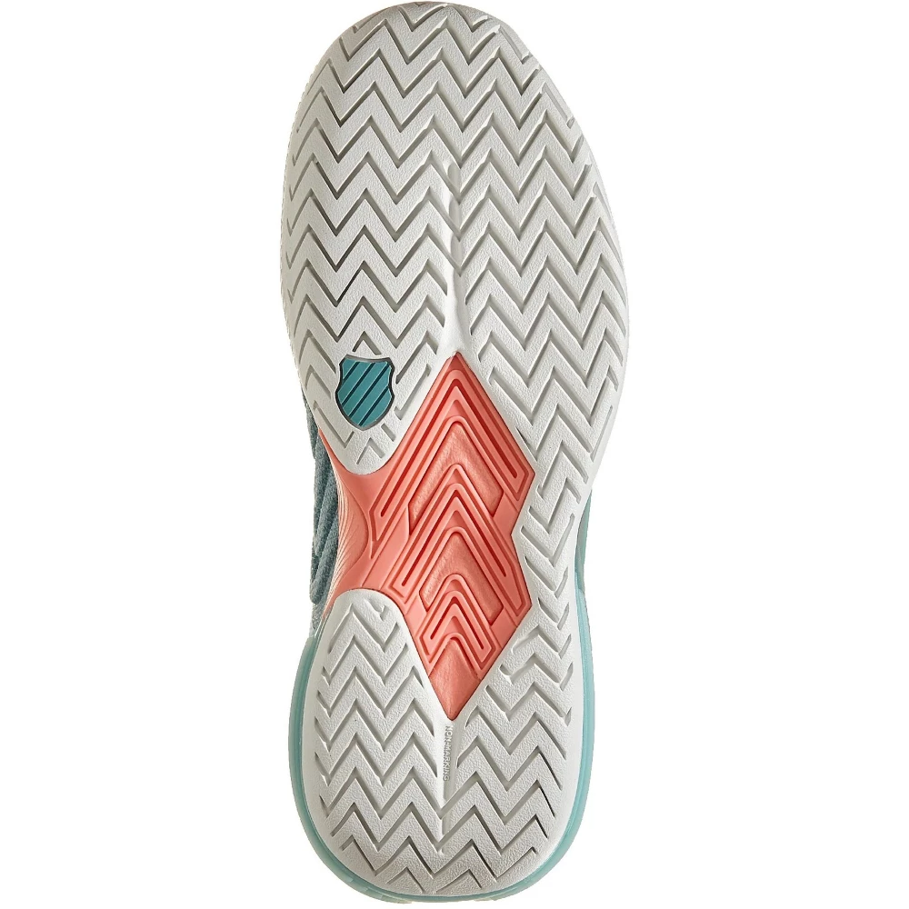 K-Swiss Women’s Ultrashot 3 Tennis Shoes (Blanc De Blanc/Nile Blue/Desert Flower) 5 K-Swiss Women’s Ultrashot 3 Tennis Shoes (Blanc De Blanc/Nile Blue/Desert Flower) - Image 3