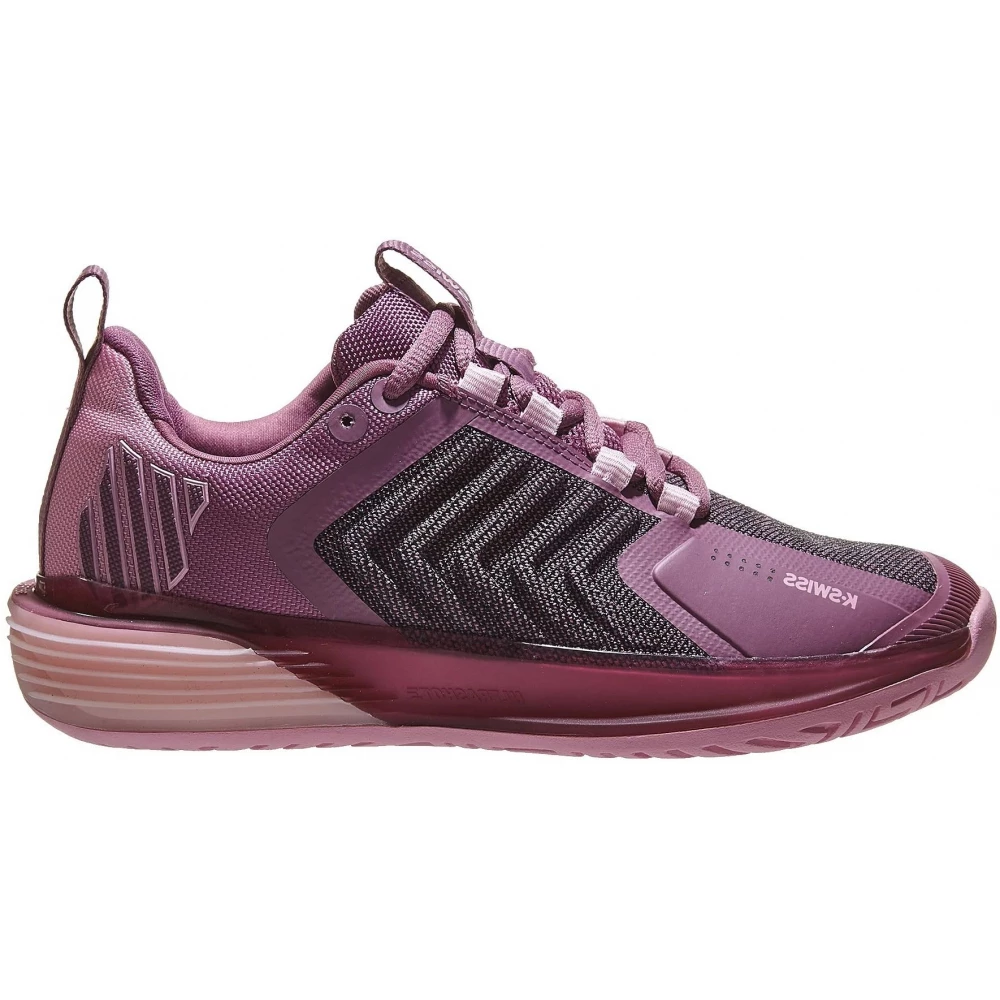 K-Swiss Women’s Ultrashot 3 Tennis Shoes (Grape Nectar/Cameo Pink)