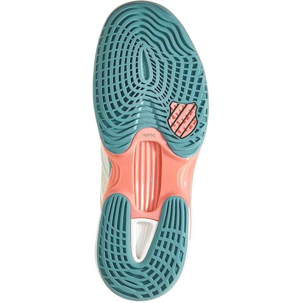 K-Swiss Women’s SpeedTrac Tennis Shoes (Blanc De Blanc/Nile Blue/Desert Flower) 5 K-Swiss Women’s SpeedTrac Tennis Shoes (Blanc De Blanc/Nile Blue/Desert Flower) - Image 3