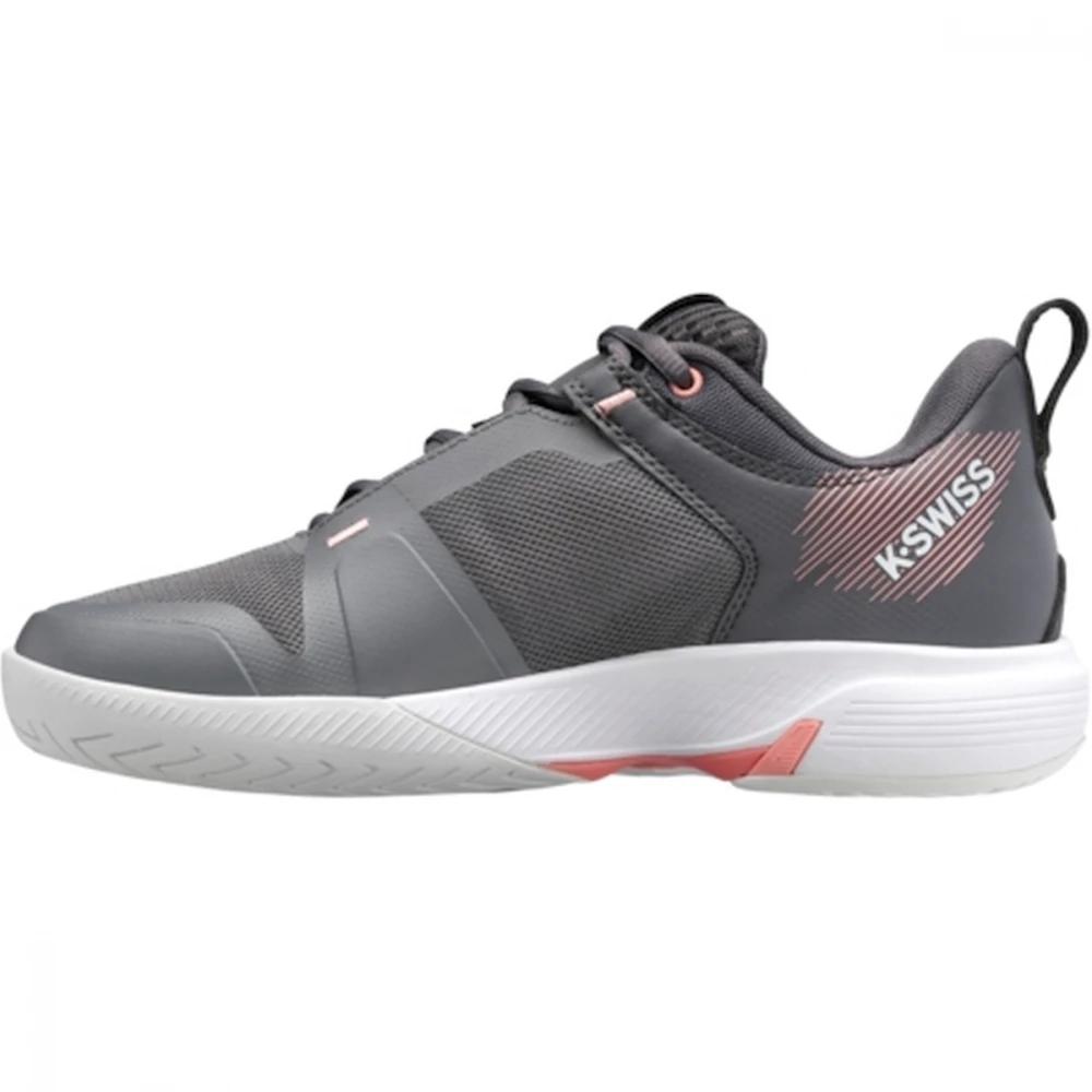 K-Swiss Women’s Ultrashot Team Tennis Shoes (Steel Gray/Asphalt/Peach Amber) 4 K-Swiss Women’s Ultrashot Team Tennis Shoes (Steel Gray/Asphalt/Peach Amber) - Image 2