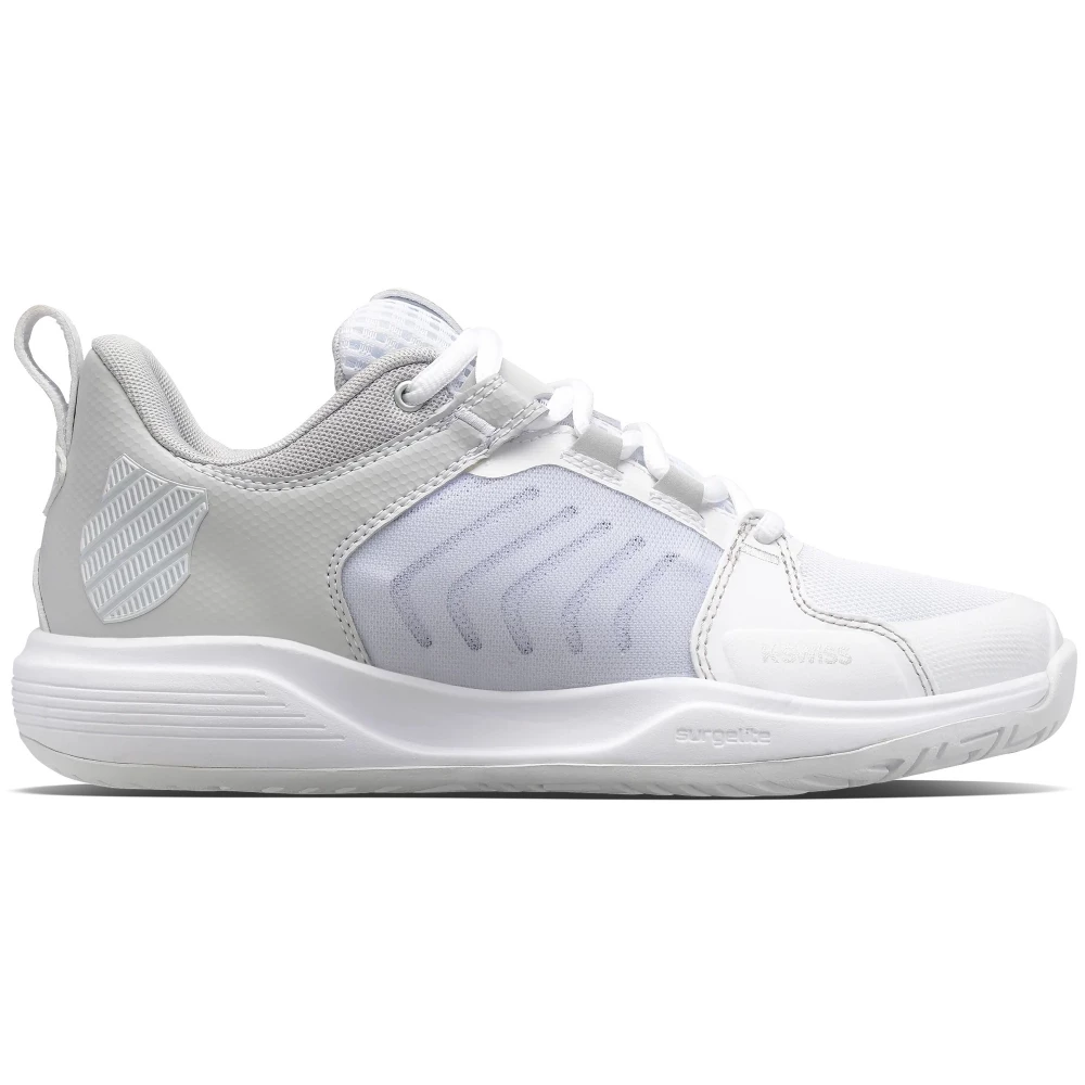 K-Swiss Men’s Ultrashot Team Tennis Shoes (White/Lunarock/Silver) 3 K-Swiss Men’s Ultrashot Team Tennis Shoes (White/Lunarock/Silver)